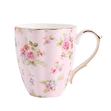 Elegant 13oz Flora Bone China Mug for Women - Gift Ready