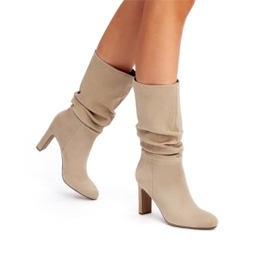 DREAM PAIRS Stylish Slouch Boots for Women - Fall Fashion