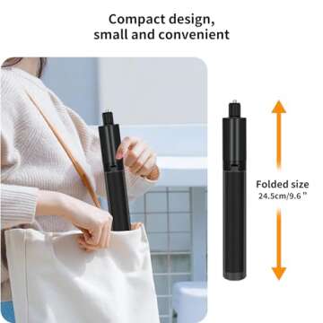 Auto Face Tracking Tripod for TIK Tok Vlog, No App Required, 360° Rotation Face Body Track Selfie Stick Phone Camera Mount, Rechargeable Wireless Smart Shooting Holder for Live Videos