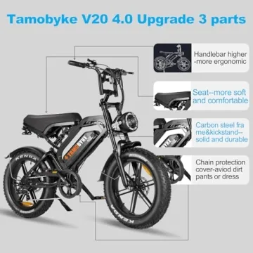 Tamobyke V20 Electric Bike 1500W - Fast, Durable, Versatile