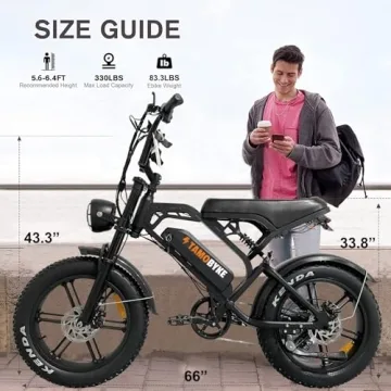 Tamobyke V20 Electric Bike 1500W - Fast, Durable, Versatile