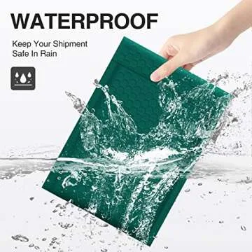 UCGOU Bubble Mailers 6x10 Inch Green 50 Pack Padded Envelopes Small Business Mailing Packages Opaque Self Seal Adhesive Waterproof Boutique Shipping Bags