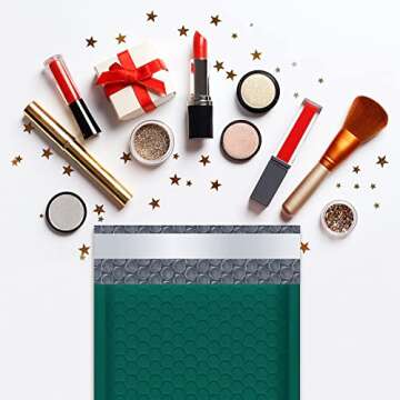 UCGOU Bubble Mailers 6x10 Inch Green 50 Pack Padded Envelopes Small Business Mailing Packages Opaque Self Seal Adhesive Waterproof Boutique Shipping Bags