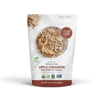 One Degree Organic Foods Sprouted Instant Oatmeal, USDA Organic, Non-GMO, Vegan, And Gluten Free Ins...