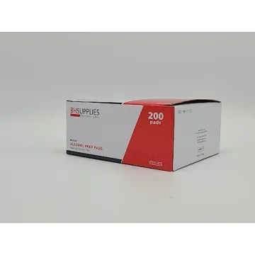 Premium Alcohol Prep Pads - 200 Sterile Wipes for Hygiene