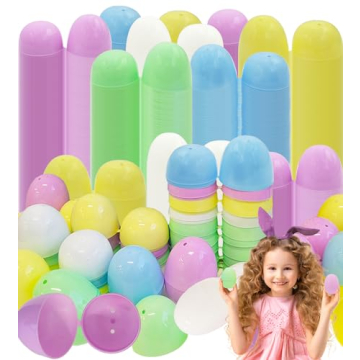 Dreidel Company Fillable Easter Eggs - Pastel Colorful 2.25" Plastic Eggs (50-Pack)