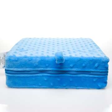 Special Needs Essentials FocusPad Seat - Vibrating Cushion for Sensory Kids | Sensory Foot Cushion | Therapy Tools for Kids and Adults with ADHD & Autism | Fidget Toys | Portable and Lightweight -Blue