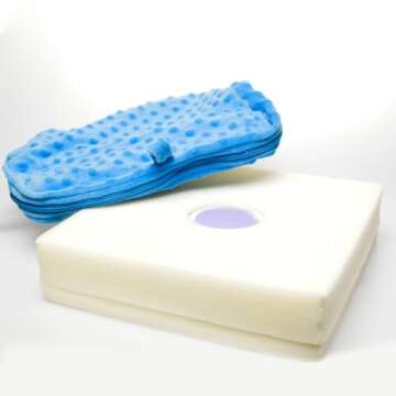 Special Needs Essentials FocusPad Seat - Vibrating Cushion for Sensory Kids | Sensory Foot Cushion | Therapy Tools for Kids and Adults with ADHD & Autism | Fidget Toys | Portable and Lightweight -Blue