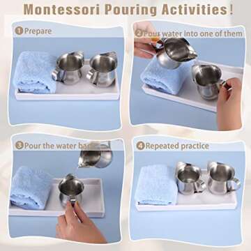 Honeydak 4 Pieces Creamer Pitcher Bell Shaped 3 Ounce Espresso Pouring Cup Stainless Steel Creamer Pitcher Mirror Finish Mini Stainless Steel Pitcher for Coffee Shop Restaurant Bakery Kitchen