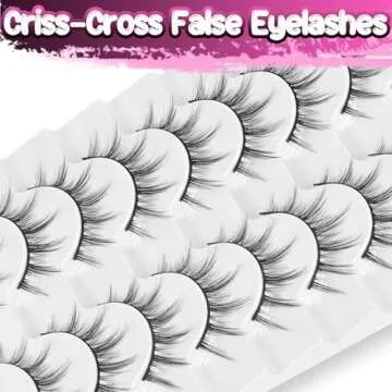 Veleasha Manga Eyelashes Spiky Style 10 Pairs Natural Look
