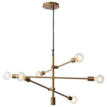 Shop Rivet 6-Light Mid-Century Chandelier for Your Home