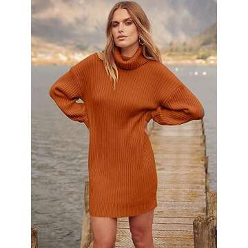 Stylish Oversized Sweater Dress for Fall and Winter