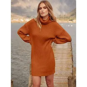 Stylish Oversized Sweater Dress for Fall and Winter