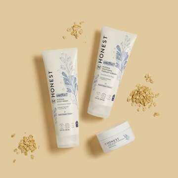The Honest Company Eczema Soothing Therapy Balm + Skin Protectant | Naturally Derived, Gentle for Baby | Prebiotics, Colloidal Oatmeal | 3 oz