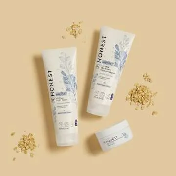 The Honest Company Eczema Soothing Therapy Balm + Skin Protectant | Naturally Derived, Gentle for Baby | Prebiotics, Colloidal Oatmeal | 3 oz