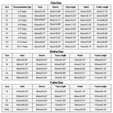 Family Matching Christmas Pajamas Set - Cotton Holiday Sleepwear for Everyone