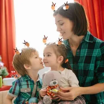 LATEEFAH Cute Christmas Reindeer Antlers Headband Gift