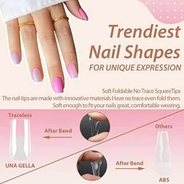 UNA GELLA Gel Nail Kit Easy Nail Extension Set