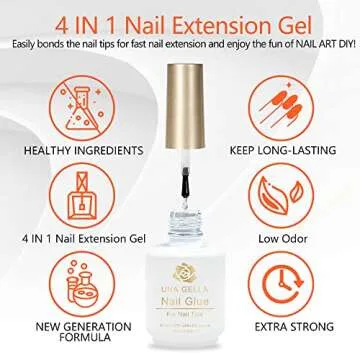UNA GELLA Gel Nail Kit Easy Nail Extension Set