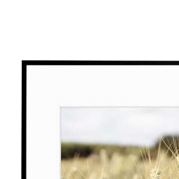 Golden State Art, Gallery Wall Frame Set of 6 - Black 16x20 Aluminum Photo Frames with Mat for 11x14...