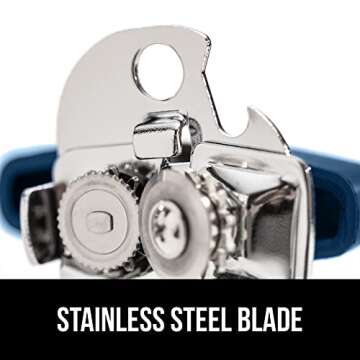 GORILLA GRIP Heavy Duty Can Opener with Ergonomic Handle