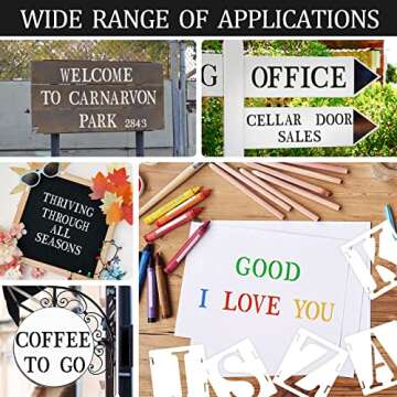 Versatile 43-Pcs Craft Stencils for Painting and More