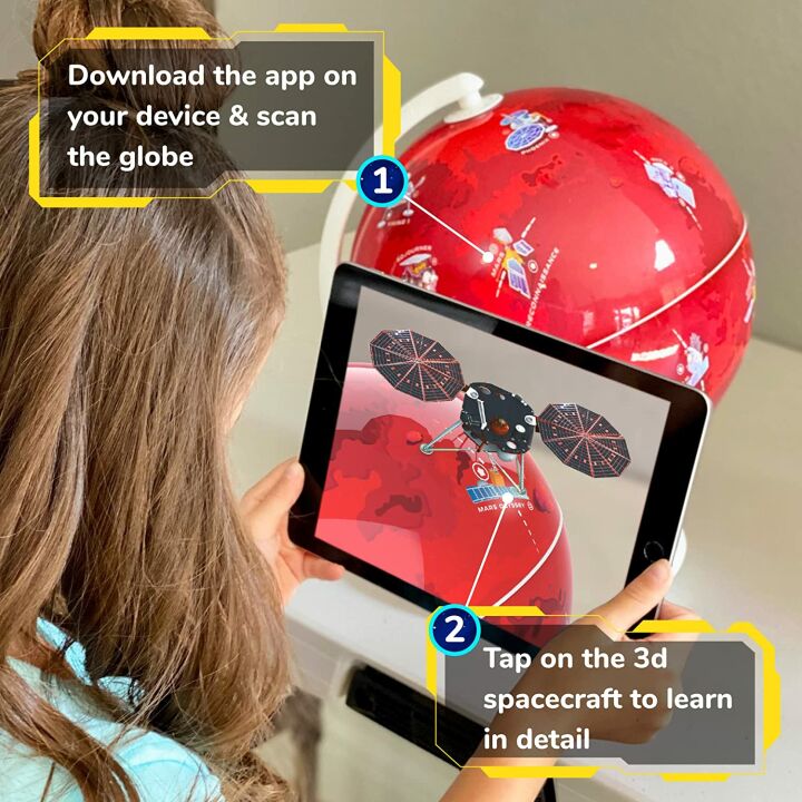 Orboot Mars Globe - Interactive Science Kit for Kids