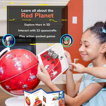 Orboot Mars Globe - Interactive Science Kit for Kids