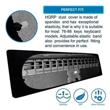 HQRP Elastic Dust Cover for Yamaha & Other Keyboards