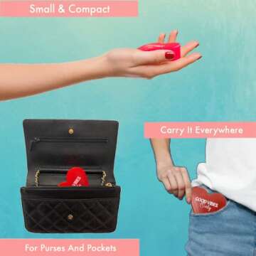 Small Pill Organizer - Cute Pocket Daily Medicine Dispenser with Days of The Week, Holds Tablets and Vitamins