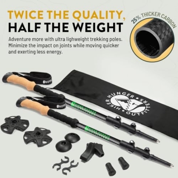 Lightweight Carbon Fiber Trekking Poles for All Outdoor Adventures