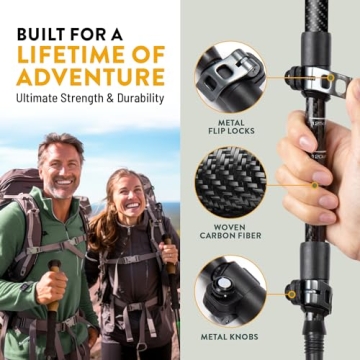 Lightweight Carbon Fiber Trekking Poles for All Outdoor Adventures