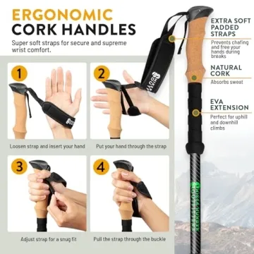 Lightweight Carbon Fiber Trekking Poles for All Outdoor Adventures