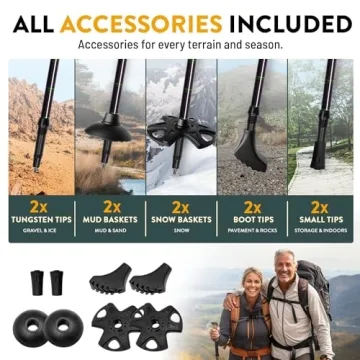 Lightweight Carbon Fiber Trekking Poles for All Outdoor Adventures