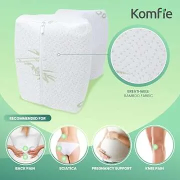 ATP MODERN 2-Pack Knee Pillow Cover - Replacement Leg Pillowcase - Cooling Pillow Cover - Universal Pregnancy Pillow Cover (2)