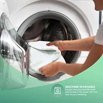 ATP MODERN 2-Pack Knee Pillow Cover - Replacement Leg Pillowcase - Cooling Pillow Cover - Universal Pregnancy Pillow Cover (2)