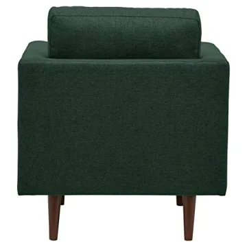 Modern Upholstered Armchair with Tapered Legs Heritage Green