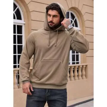 CARWORNIC Men's Lightweight Breathable Hoodie with Zipper