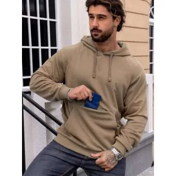 CARWORNIC Men's Lightweight Breathable Hoodie with Zipper