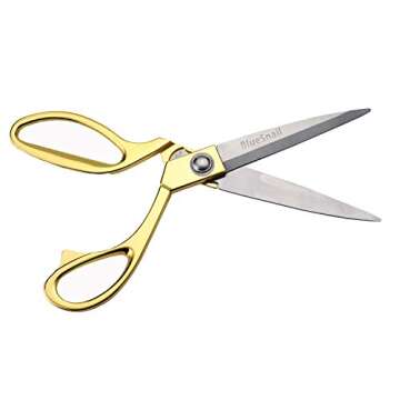 Sewing Scissors 9-Inch Professional Tailor Shears Stainless Steel Sewing Scissors Suitable for Home Office Artists Students Tailors Dressmakers (Gold)