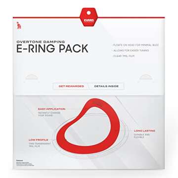Evans E-Ring Pack Standard for Perfect Drum Sound Quality
