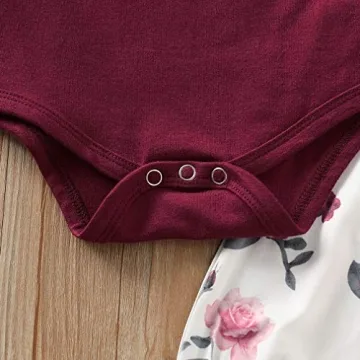 MIEKISA Baby Girls 3PCS Outfit for 6-12 Months