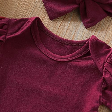 MIEKISA Baby Girls 3PCS Outfit for 6-12 Months