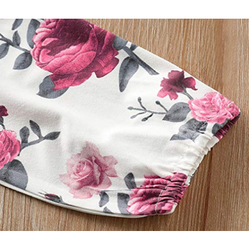 MIEKISA Baby Girls 3PCS Outfit for 6-12 Months