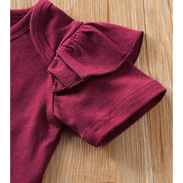 MIEKISA Baby Girls 3PCS Outfit for 6-12 Months