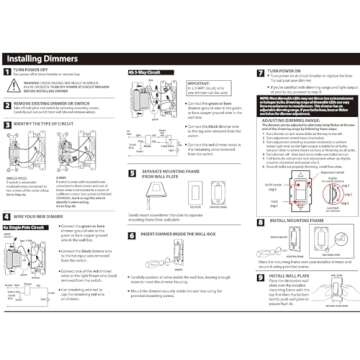 Cloudy Bay in Wall Dimmer Switch for LED Light/CFL/Incandescent,3-Way Single Pole Dimmable Slide,600 Watt max,Cover Plate Included