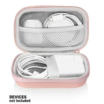 CaseSack Handy Case for MacBook Air Pro Charger MagSafe/MagSafe 2 Power Adapter, iPhone 15/15 Pro/15 Pro Max/14/14 Pro/14 Pro Max MagSafe Charger, USB C Hub, Type C Hub, USB Multiport Adapter