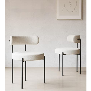 NIUYAO Modern Upholstered Dining Chair, Set of 2