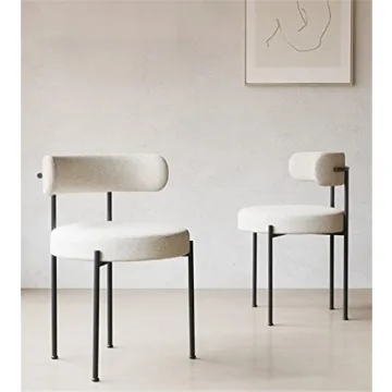 NIUYAO Modern Upholstered Dining Chair, Set of 2