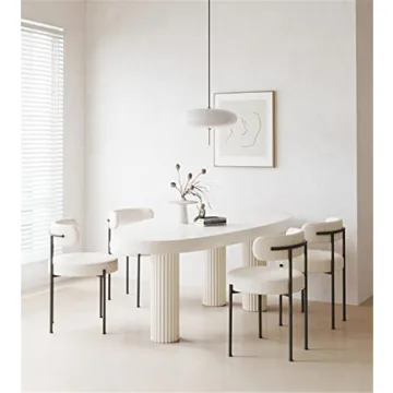 NIUYAO Modern Upholstered Dining Chair, Set of 2